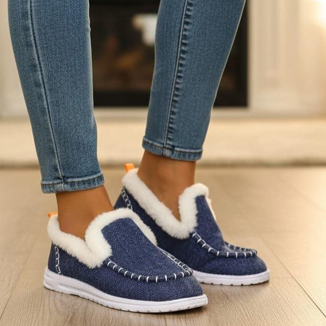 Women's Casual Slip-On Warm Shoes for Winter-B Unique Fashions