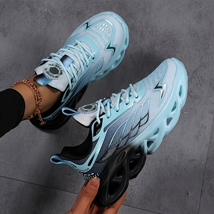 Women's Casual Sneakers Lace-Up Tennis Shoes Footwear-B Unique Fashions