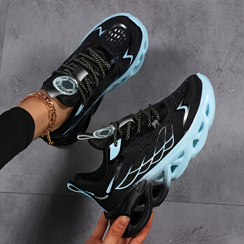 Women's Casual Sneakers Lace-Up Tennis Shoes Footwear-B Unique Fashions