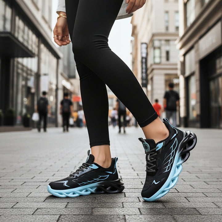 Women's Casual Sneakers Lace-Up Tennis Shoes Footwear-B Unique Fashions