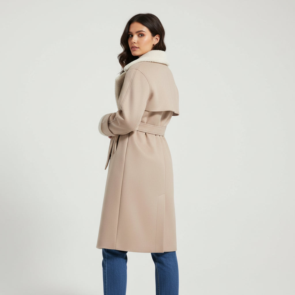 Women’s Double Breasted Long Trench Coat for Everyday Style-B Unique Fashions