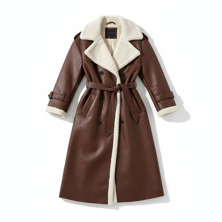 Women’s Double Breasted Long Trench Coat for Everyday Style-B Unique Fashions