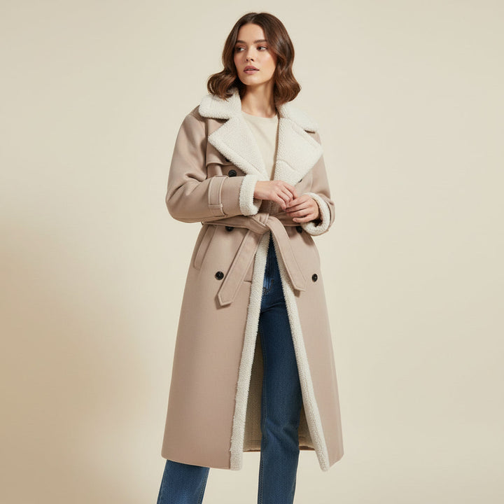 Women’s Double Breasted Long Trench Coat for Everyday Style-B Unique Fashions