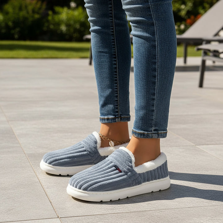 Women’s Fashion Fleece Slippers Non-Slip Plush Boots-B Unique Fashions