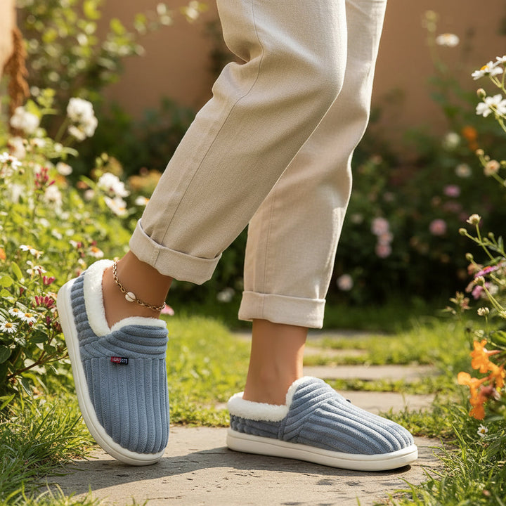 Women’s Fashion Fleece Slippers Non-Slip Plush Boots-B Unique Fashions