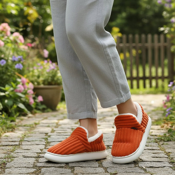 Women’s Fashion Fleece Slippers Non-Slip Plush Boots-B Unique Fashions