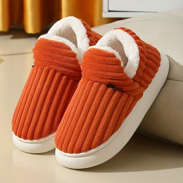 Women’s Fashion Fleece Slippers Non-Slip Plush Boots-B Unique Fashions