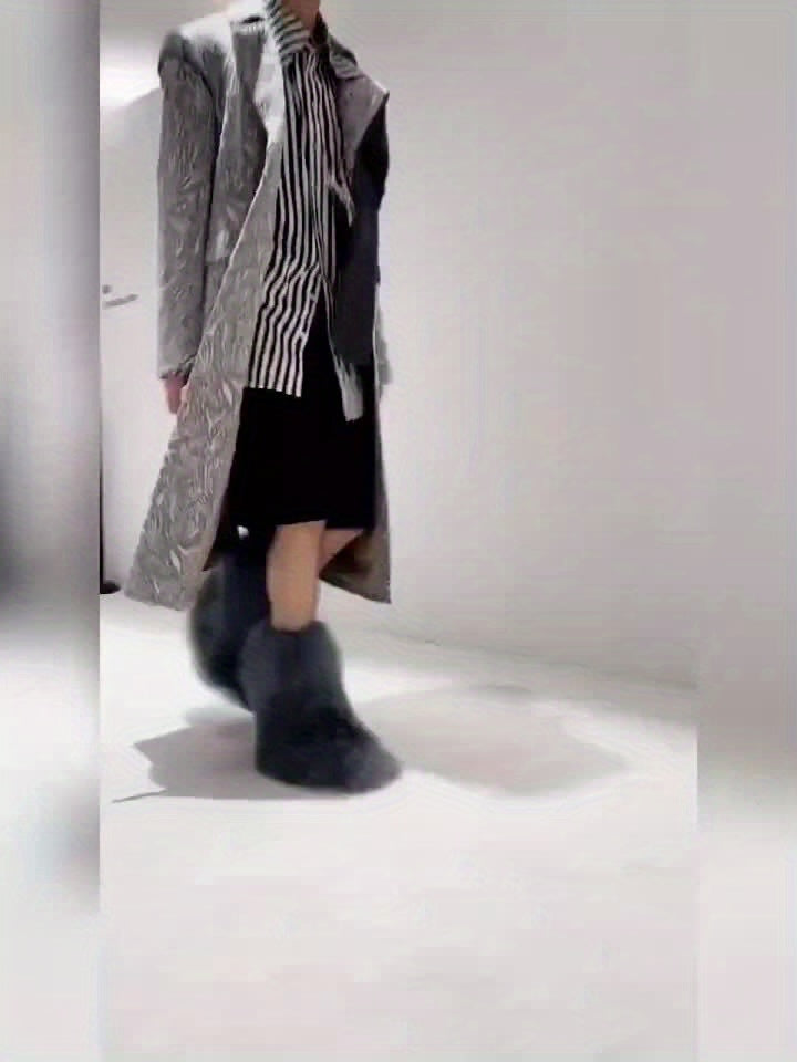 Women's Faux Fur Snow Boots, Fashionable Winter Flat Shoes-B Unique Fashions