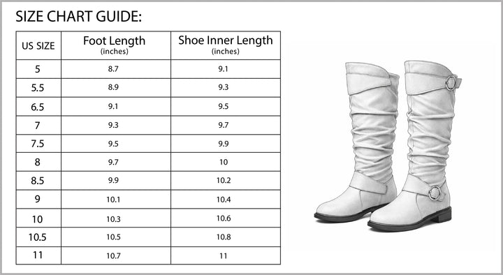 Women's Knee-High Slip-On Boots with Cushioned Insole and Non-Slip Sole-B Unique Fashions