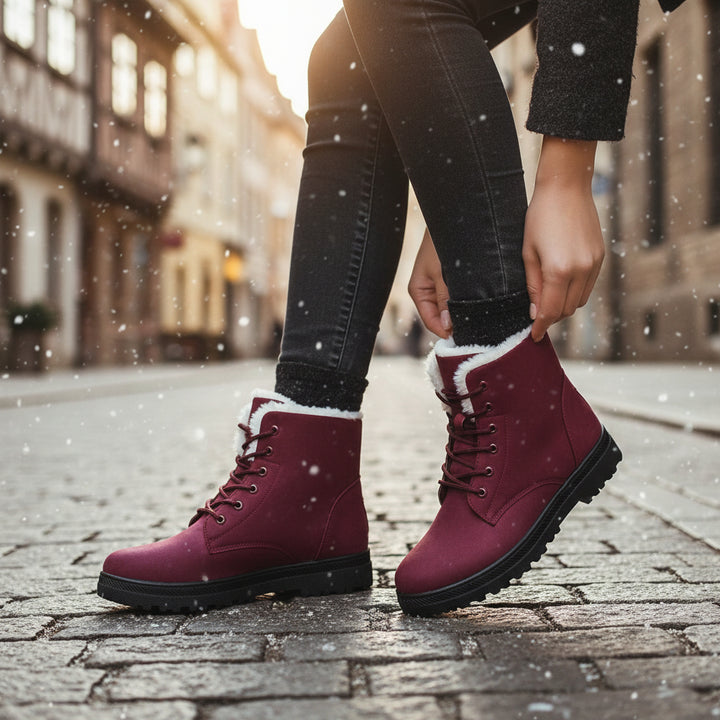 Women's Lace-Up Lightweight Boots – Comfort and Everyday Style-B Unique Fashions