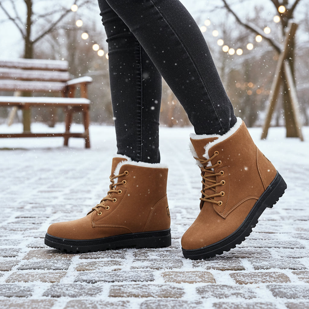 Women's Lace-Up Lightweight Boots – Comfort and Everyday Style-B Unique Fashions