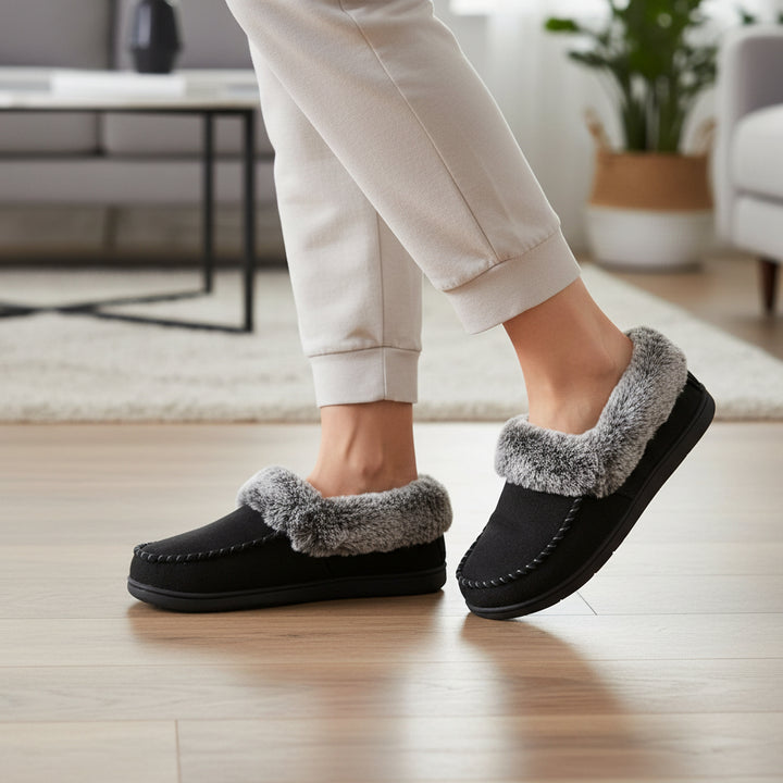 Women's Non-Slip Slippers Indoor Outdoor Cushioned Sole-B Unique Fashions