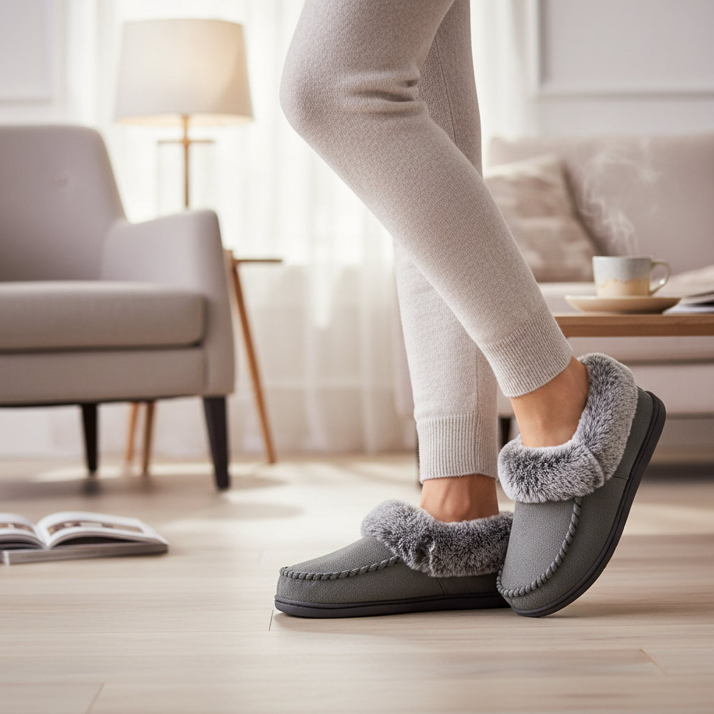 Women's Non-Slip Slippers Indoor Outdoor Cushioned Sole-B Unique Fashions