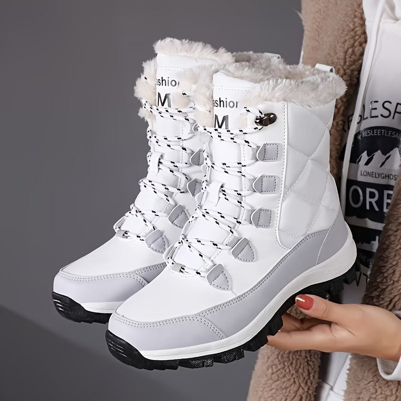Women’s Thermal Winter Boots with Faux Fur Lining for Cold Weather-B Unique Fashions