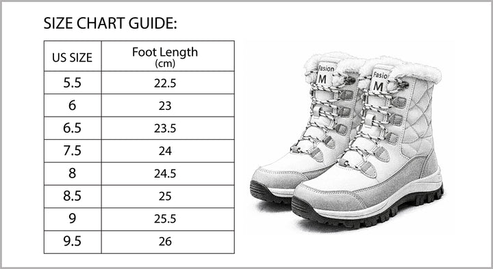 Women’s Thermal Winter Boots with Faux Fur Lining for Cold Weather-B Unique Fashions