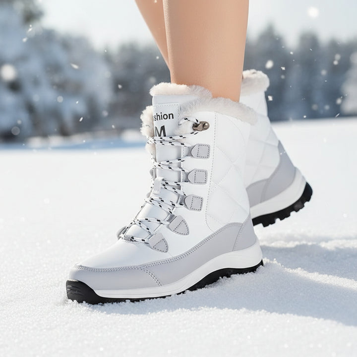 Women’s Thermal Winter Boots with Faux Fur Lining for Cold Weather-B Unique Fashions