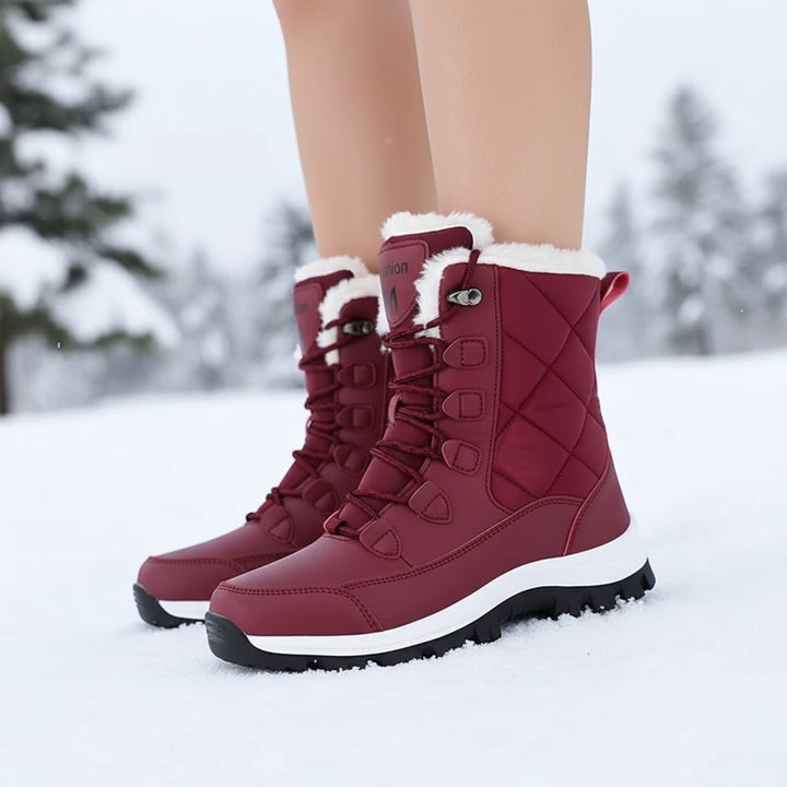 Women’s Thermal Winter Boots with Faux Fur Lining for Cold Weather-B Unique Fashions