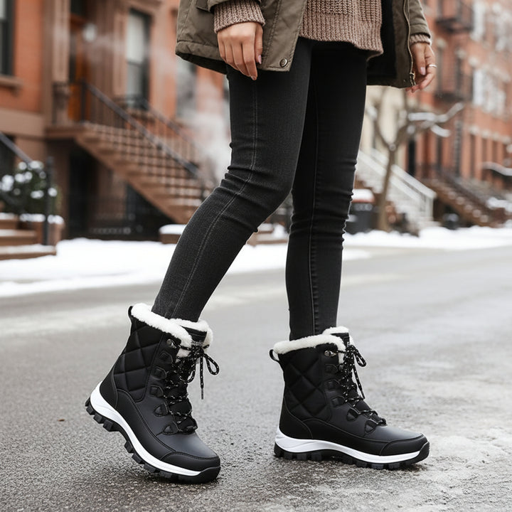 Women’s Thermal Winter Boots with Faux Fur Lining for Cold Weather-B Unique Fashions