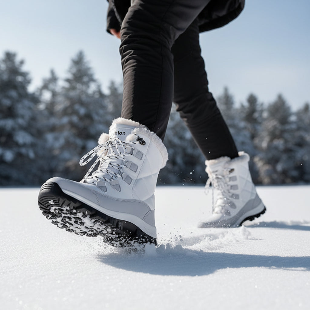 Women’s Thermal Winter Boots with Faux Fur Lining for Cold Weather-B Unique Fashions