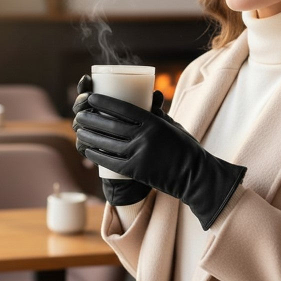 Women’s Warm Fleece-Lined Winter Gloves-B Unique Fashions