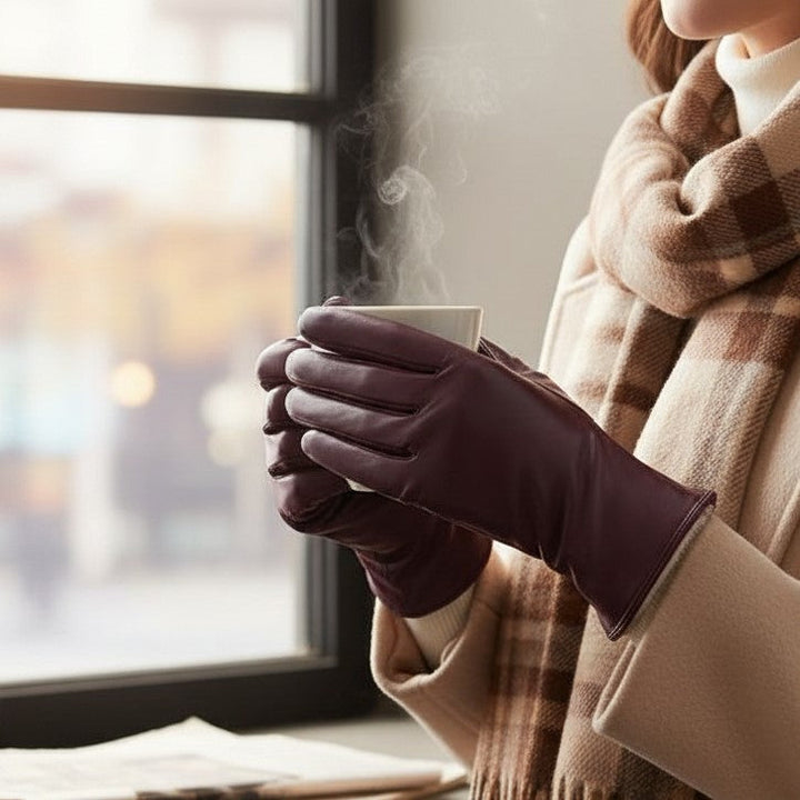 Women’s Warm Fleece-Lined Winter Gloves-B Unique Fashions