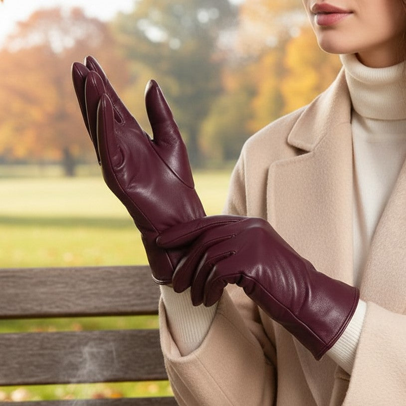 Women’s Warm Fleece-Lined Winter Gloves-B Unique Fashions