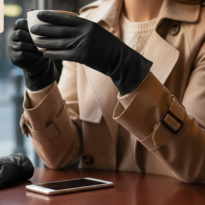 Women’s Warm Fleece-Lined Winter Gloves-B Unique Fashions