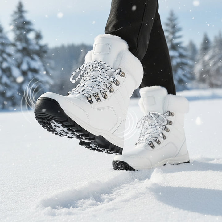 Women's Winter Snow Boots High-Top Hiking Boots Non-Slip Sole-B Unique Fashions