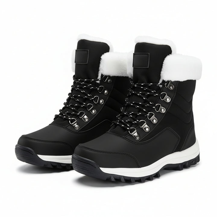 Women's Winter Snow Boots High-Top Hiking Boots Non-Slip Sole-B Unique Fashions
