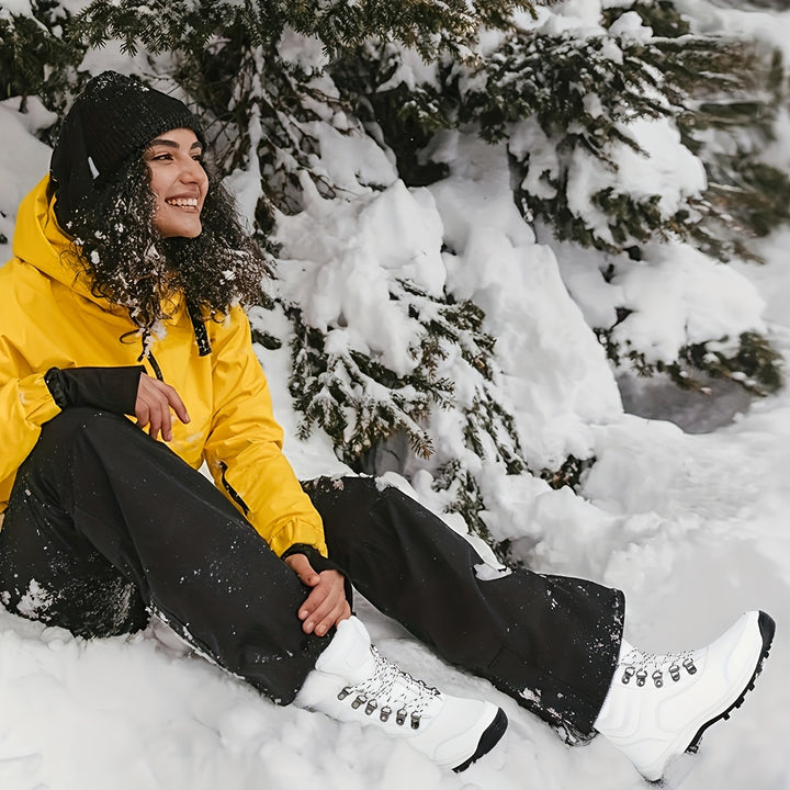 Women's Winter Snow Boots High-Top Hiking Boots Non-Slip Sole-B Unique Fashions