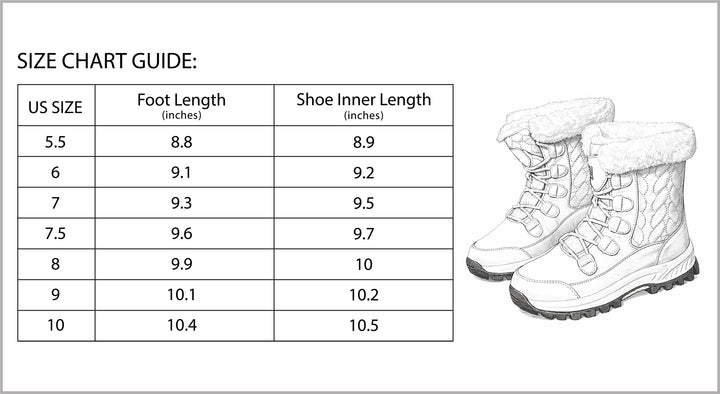 Women’s Winter Snow Boots for Cold Weather and Outdoor Adventures-B Unique Fashions