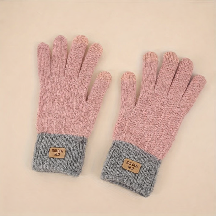 Women's Winter Thermal Gloves Thick Warm Gloves Elastic Cuffs-B Unique Fashions