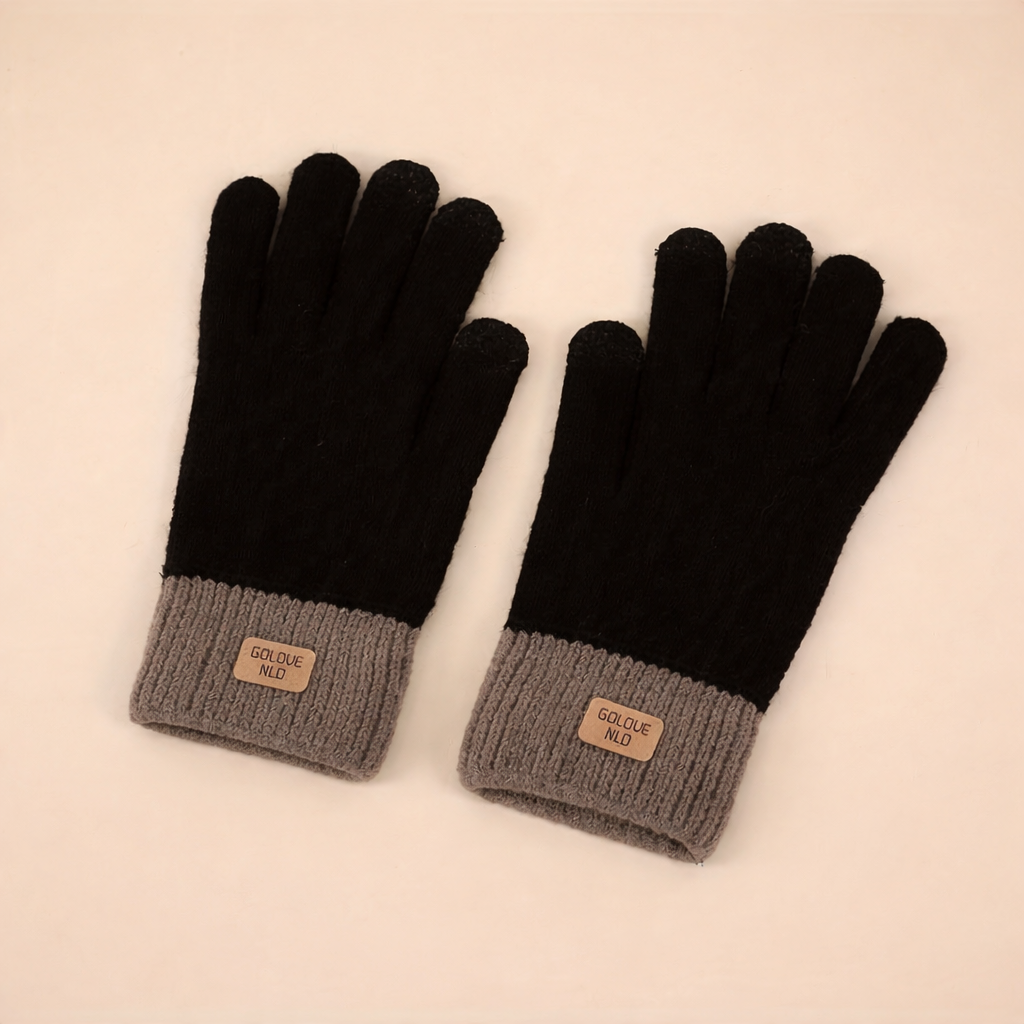 Women's Winter Thermal Gloves Thick Warm Gloves Elastic Cuffs-B Unique Fashions