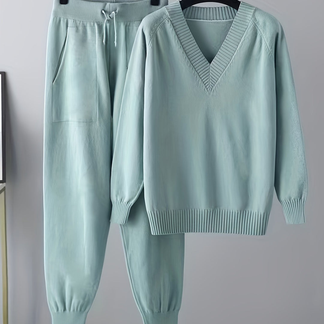 Stylish Ladies Casual Sweater and Pants Set