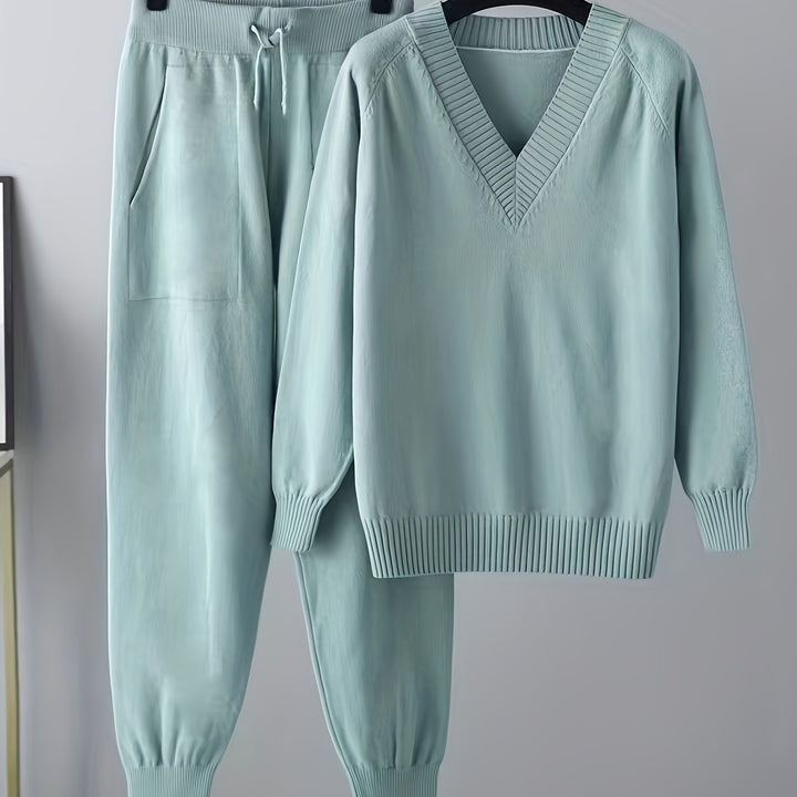 Stylish Ladies Casual Sweater and Pants Set