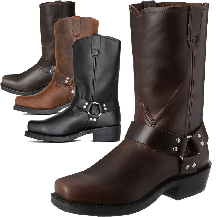 Cowboy Boots Men's Boots Wooden Heel Sole OPP Zipper Bag Packaging