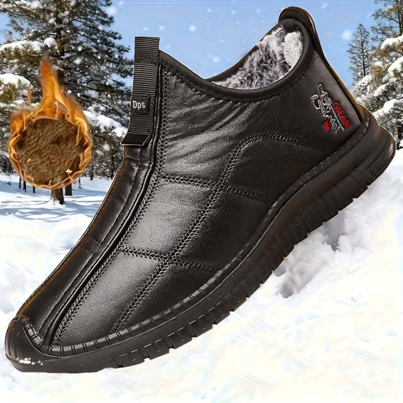 Men's Slip-On Walking Shoes Mid-Top Sneakers Anti-Slip Sole