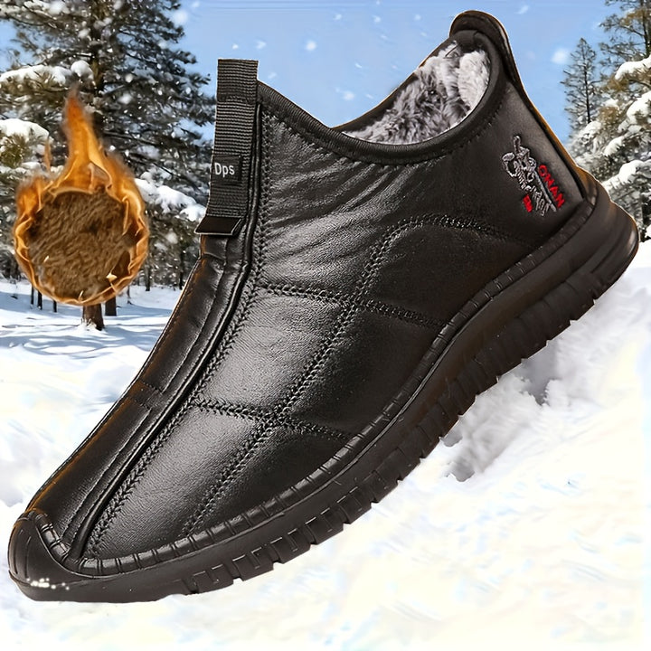 Men's Slip-On Walking Shoes Mid-Top Sneakers Anti-Slip Sole
