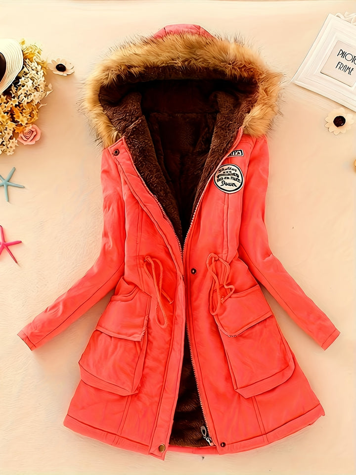 Women's Winter Padded Coat Jacket Mid-Length Thickened Outerwear