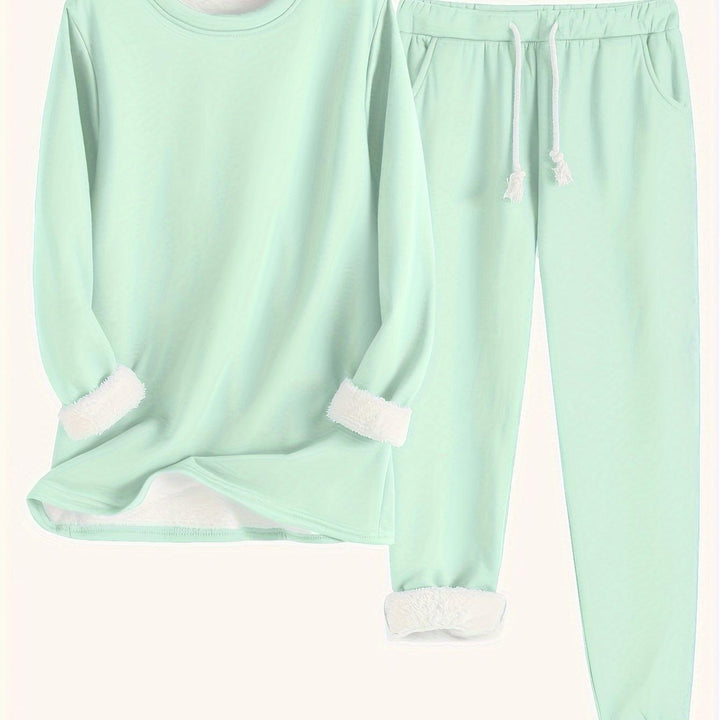 Plush Base Layer Set for Autumn and Winter