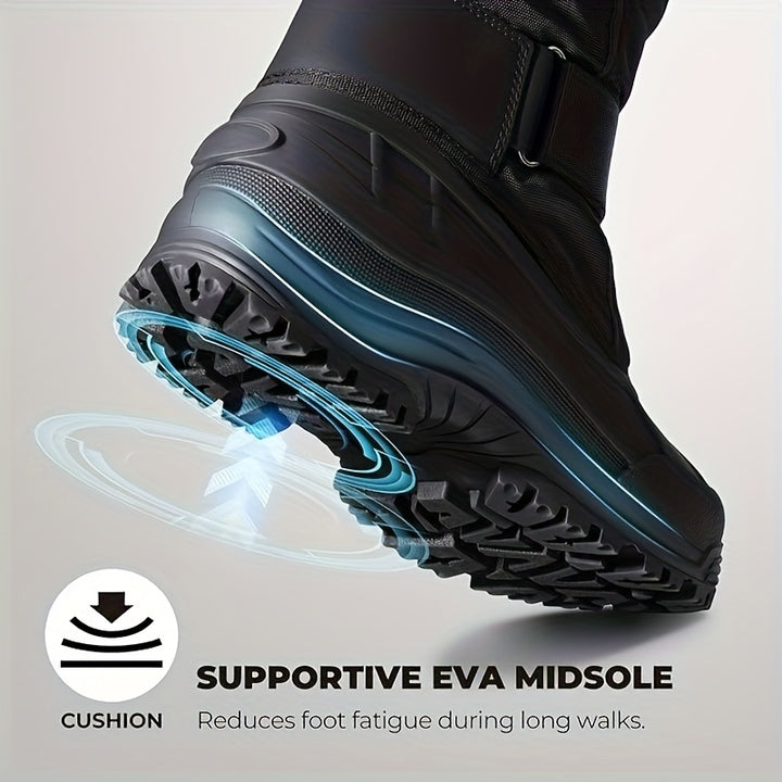Men's Winter Snow Boots Lightweight Removable Lining Anti-Slip Sole