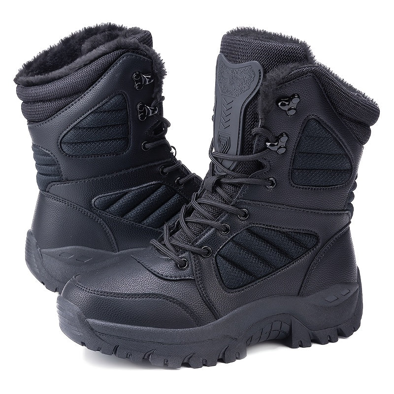 Men's Winter Snow Boots Waterproof Anti-slip Tactical Boots