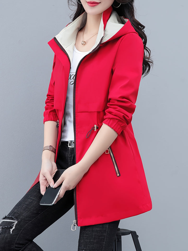 Double-sided Wearable Windbreaker Jacket Women's Fashionable Coat