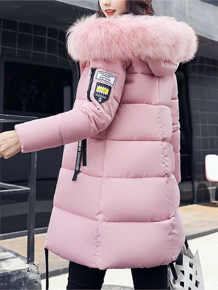 Women's Winter Coat, Elegant Fashion, Full Zip Closure, Long Sleeve