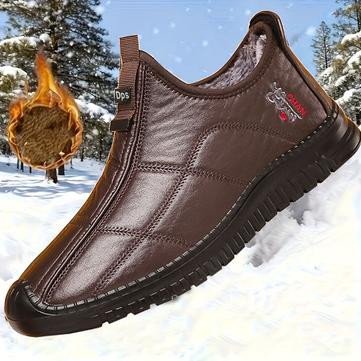 Men's Slip-On Walking Shoes Mid-Top Sneakers Anti-Slip Sole