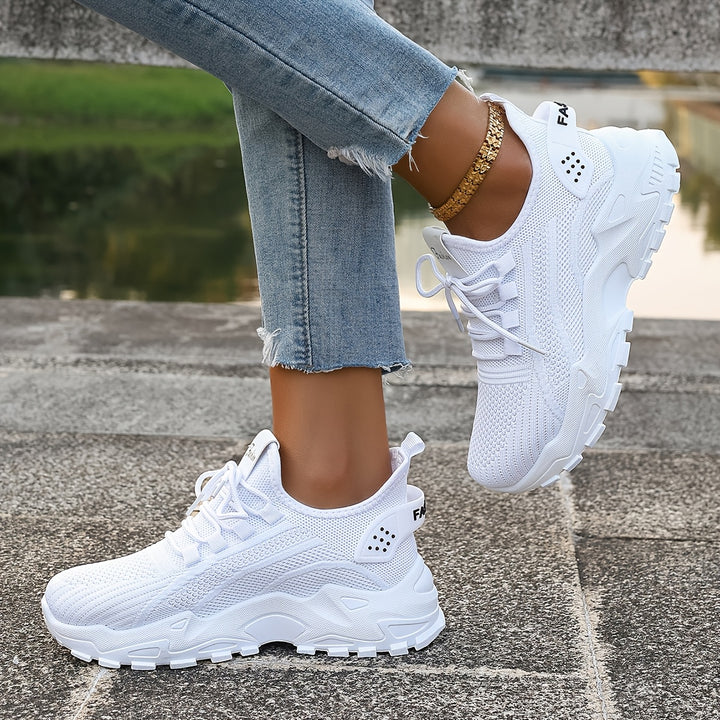 Women's Fashion Knit Sneakers Casual Lightweight Walking Shoes
