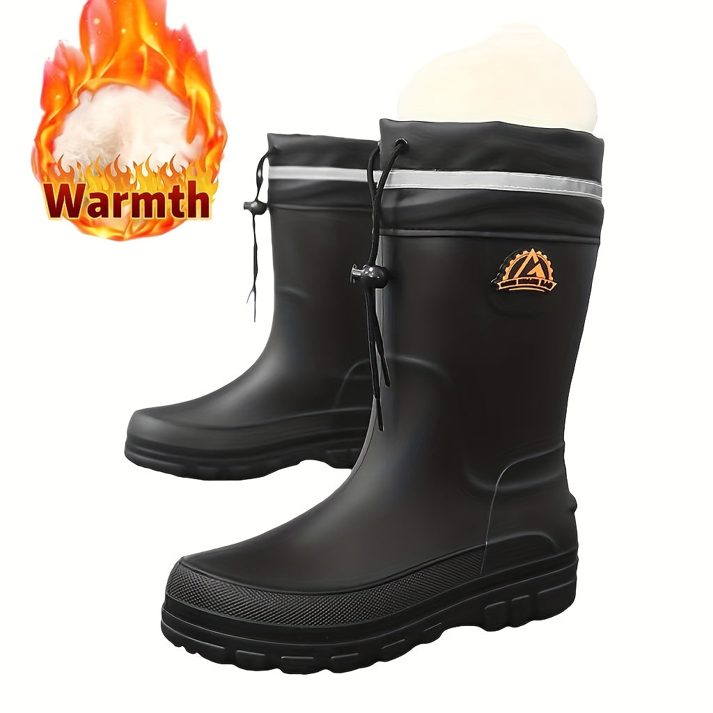 Winter Rain Boots Slip-Resistant Unisex Stylish Easy to Clean