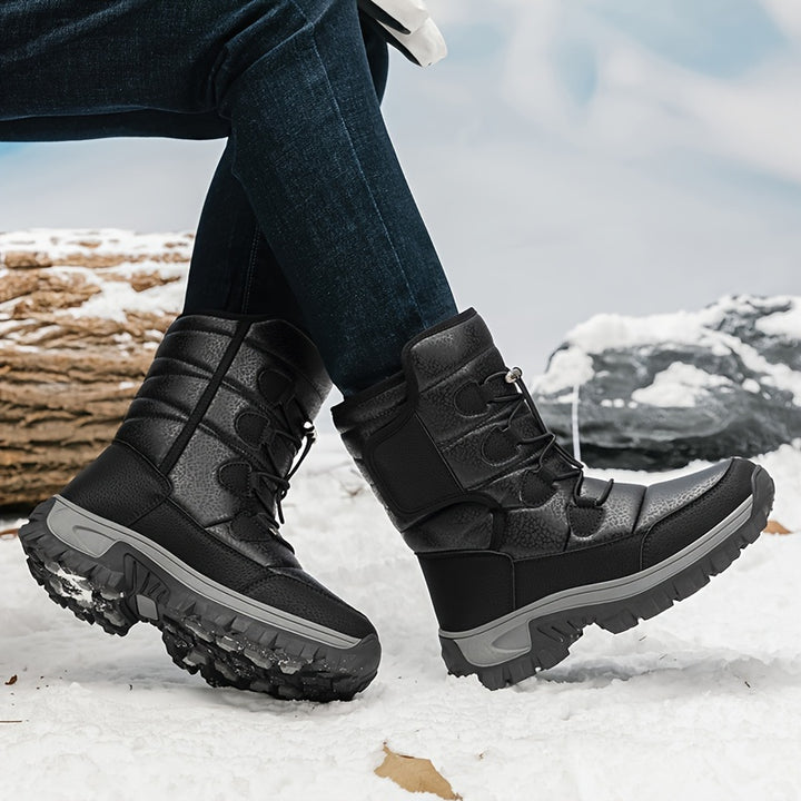 Men's Snow Boots Waterproof Ski Sports Shoes
