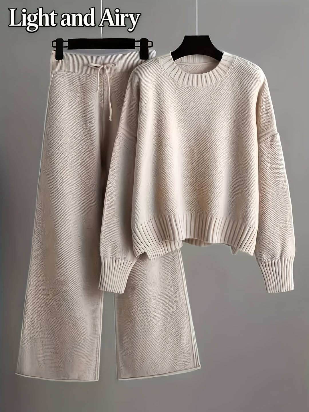 Women's Elegant Casual Set Long Sleeve Top and Pants Suit