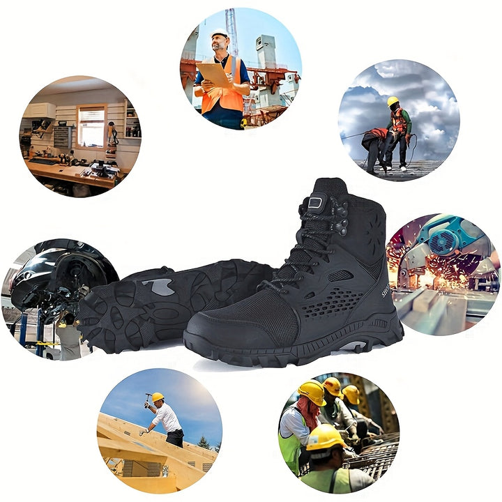 Steel Toe Work Boots for Men and Women Safety Shoes
